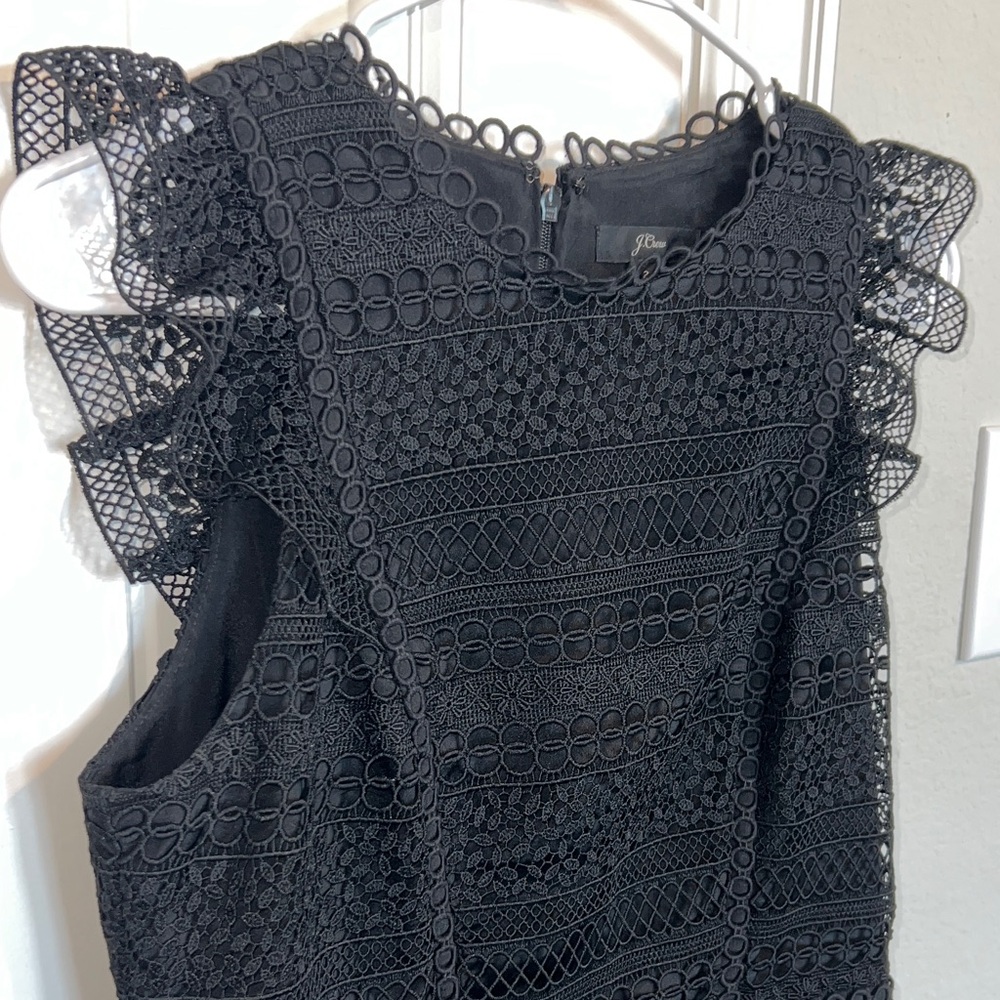 J. Crew Elegant Black Lace Dress - Picture 8 of 13